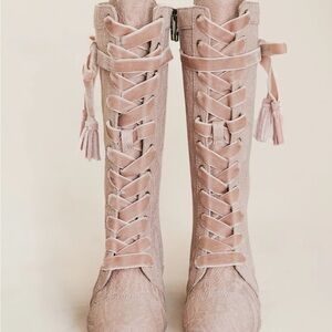 Joyfolie Blush Lace-Up Women's Boots